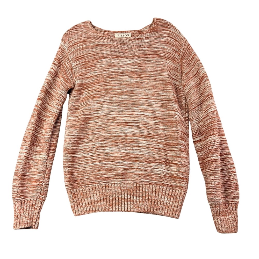 Filson M Clay Melange Lake Quinault Sweater Long Sleeve Heritage Cottage